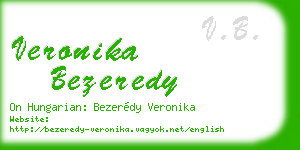 veronika bezeredy business card